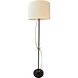 Lyndon 65 inch 100.00 watt Heritage Gold and Black Floor Lamp Portable Light